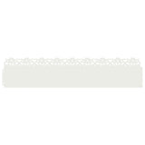 Lawn Edgings 30 pcs White 103 x 0.05 x 22 cm Steel 874770