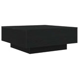 Coffee Table Black Oak 80 x 80 x 31 cm Engineered Wood 863002