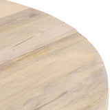 Dining Table Round 110x76 cm Solid Mango Wood 321700