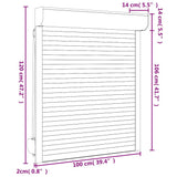 Roller Shutter Aluminium 100x120 cm Anthracite 144979