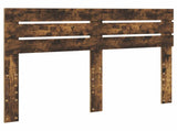 Bed Frame Smoked Oak 140 x 190 cm Solid Pine Wood 3411419
