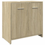 4 Piece Bathroom Furniture Set Sonoma Oak Engineered Wood 3325044