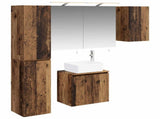Bathroom Cabinet Set 5 pcs Old Wood Engineered Wood 3407317