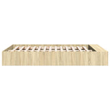 Bed Frame without Mattress Sonoma Oak 140x200 cm 3280568