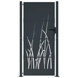 Garden Gate Anthracite 100x175 cm Steel Grass Design 153170