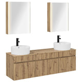 Bathroom Cabinet Set 5 pcs Artisan Oak Engineered Wood 3406614