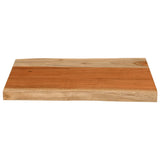 Table Top 70x40x3.8 cm Rectangular Solid Wood Acacia Live Edge 370633