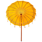 Balinese Parasol Yellow x 260 cm Cotton and Wood 42006460