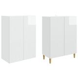 Cabinet Set 2 pcs High Gloss White 66 x 34.5 x 90 cm 3416542