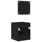 Bathroom Furniture Set with Drawer Black 41 x 38.5 x 48 cm 875694