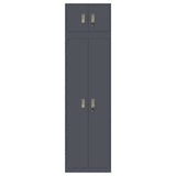 Storage Cabinet 2 pcs Anthracite 60 x 40 x 220 cm Steel 3438707