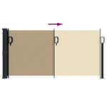 ZNTS Retractable Side Awning Beige 100x300 cm 4004270