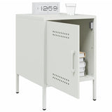 Bedside Cabinets 2 pcs White 36x39x50.5 cm Steel 842921