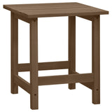 Garden Adirondack Chair with Table Solid Fir Wood Brown 315921