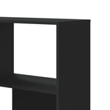 Corner Bookcase 4-Tier Black 85x85x140 cm Engineered Wood 3307811
