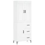 Highboard White 69.5x34x180 cm Engineered Wood 3199809