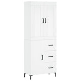 Highboard White 69.5x34x180 cm Engineered Wood 3199809