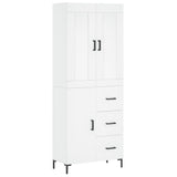 Highboard White 69.5x34x180 cm Engineered Wood 3199809