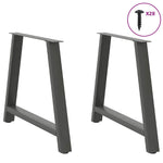 ZNTS Coffee Table Legs A-Shaped 2 pcs Anthracite 100x cm Steel 4012866