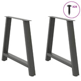 Dining Table Legs A-Shaped 2 pcs Anthracite 90x cm Steel 4012862