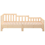 ZNTS Pull-out Day Bed without Mattress 2x cm Solid Wood Pine 820746