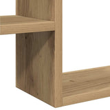 Wall Cube Shelves 2 pcs Artisan Oak 50x15x50 cm Engineered Wood 856605