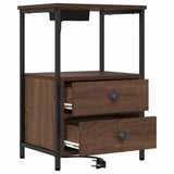 Bedside Cabinet 2 pcs Brown Oak 40 x 31 x 60 cm Engineered Wood 859449