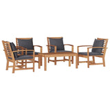 Garden Sofa Set Natural Solid teak wood 3356863