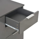 Sideboard High Gloss Grey 71x35x80 cm Engineered Wood 283717