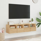 TV Wall Cabinets 2 pcs Sonoma Oak 60x30x30 cm Engineered Wood 836859