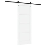 Sliding Door Manual White and black 83 x 211 cm 3333311