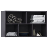 ZNTS Book Cabinet/Sideboard Grey 50x25x80 cm Engineered Wood 800164