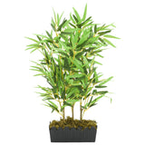 Artificial Bamboo Tree 500 Leaves 80 cm Green 358988