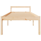 Bed Frame Natural Pine Solid Pine Wood Single Bed Frame 810579