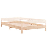 Stack Bed without Mattress 100x200 cm Solid Wood Pine 820387