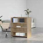 Reception Desk Sonoma Oak 100x50x103.5 cm Engineered Wood 3324162