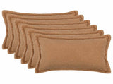 Cushion Cover 6 pcs HOUTEN Beige 50 x 80 cm Boucl 920144