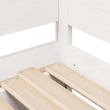 Daybed with Trundle and Drawers without Mattress White 90x200 cm 3302232