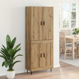 Highboard 2 pcs Artisan Oak 69.5 x 34 x 180 cm Engineered Wood 3415917