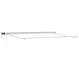Manual Awning Frame with LEDs Red and White 4.5 x 3 m 3420657