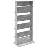 Magazine Rack Concrete Grey 70 x 41 x 156 cm Engineered Wood 899522