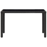 5 Piece Outdoor Dining Set with Cushions Poly Rattan Black 42596