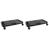 Transport Trolleys 2 pcs Black Polypropylene 200 kg 3157511