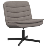 Swivel Chair Taupe 63 x 75 x 76 cm Fabric 42007355