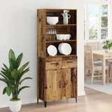 Highboard Old Wood 69.5 x 34 x 180 cm Engineered Wood 3415644