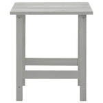 Garden Adirondack Chair with Table Solid Fir Wood Grey 315920