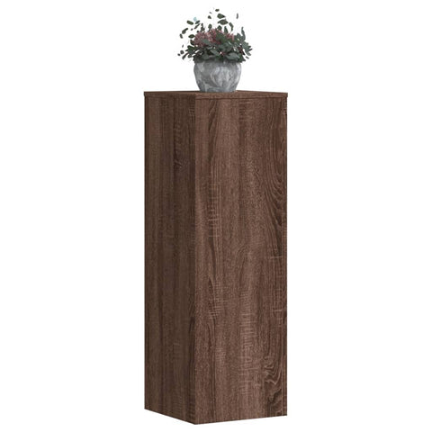 Plant Stands 2 pcs Brown Oak 33x33x100 cm Engineered Wood 3307888
