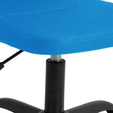 Office Chair Height Adjustable Blue Mesh Fabric 353008