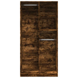 Wardrobe Smoked Oak 100x50x200 cm Engineered Wood 3307769