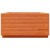 Garden Planter Wax Brown 50x50x26.5 cm Solid Wood Pine 847295